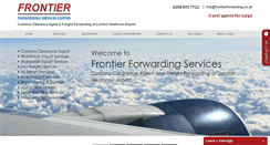 Desktop Screenshot of frontierforwarding.co.uk